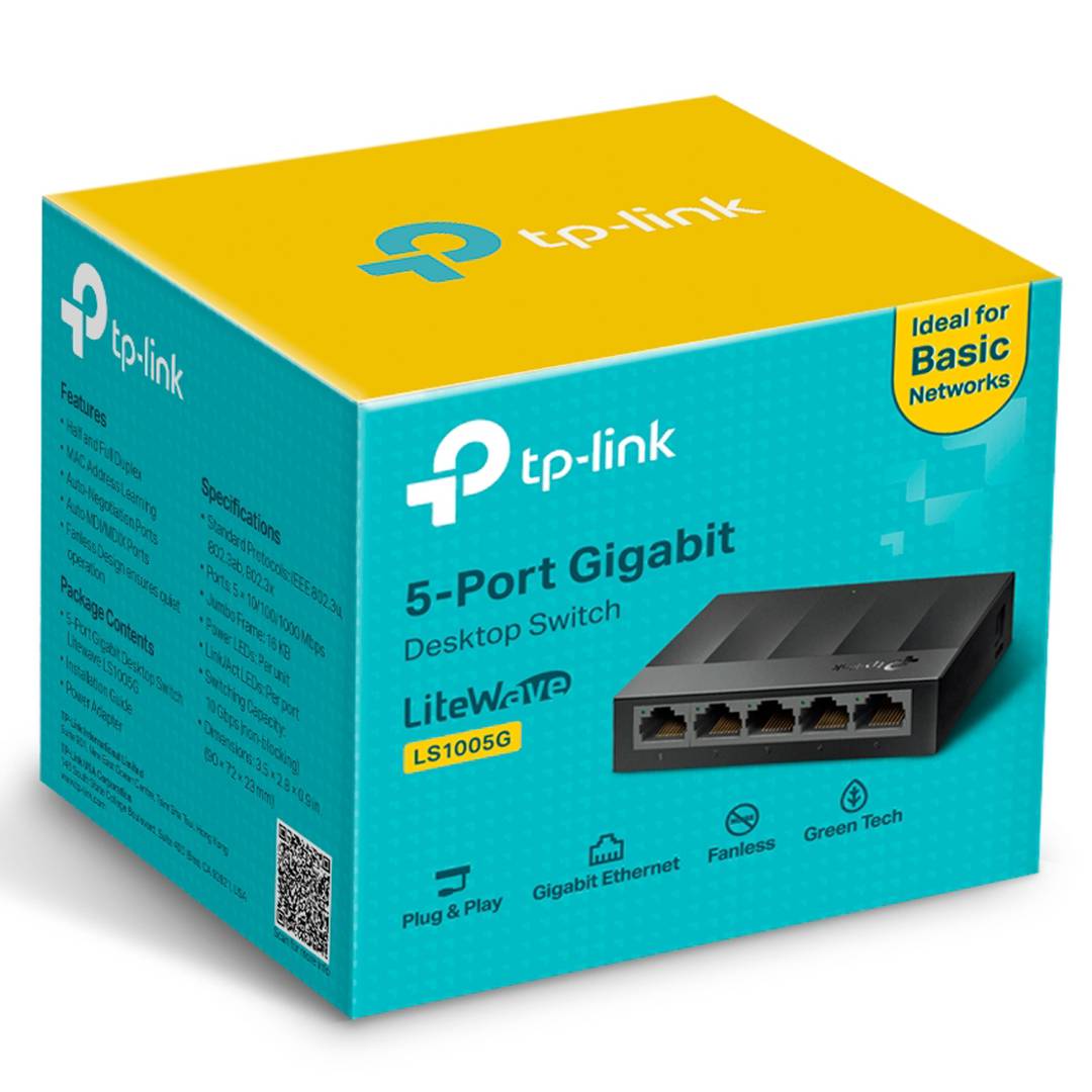 Switch Gigabit TP-Link LS1005G 5 portas