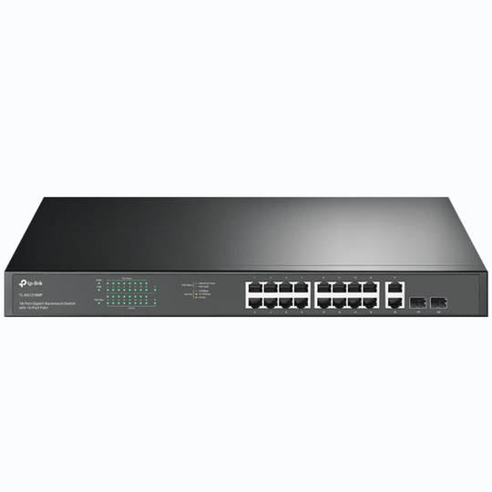 TP-LINK TL-SG1218MP 18-portowy przełącznik Gigabit z 16 portami PoE + 2 SFP