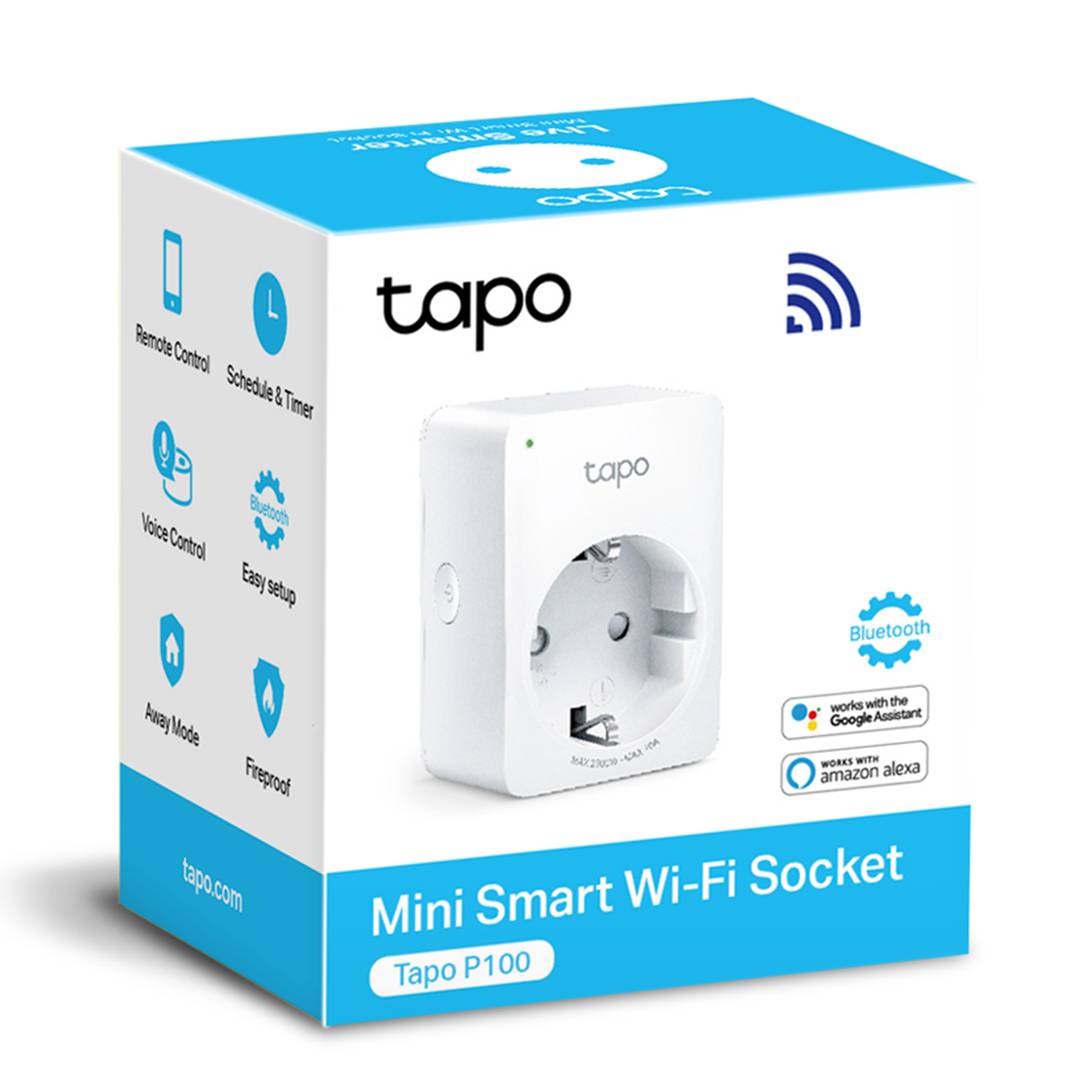 Mini prise intelligente TP-Link Wi-Fi Plug P100 - Cablematic