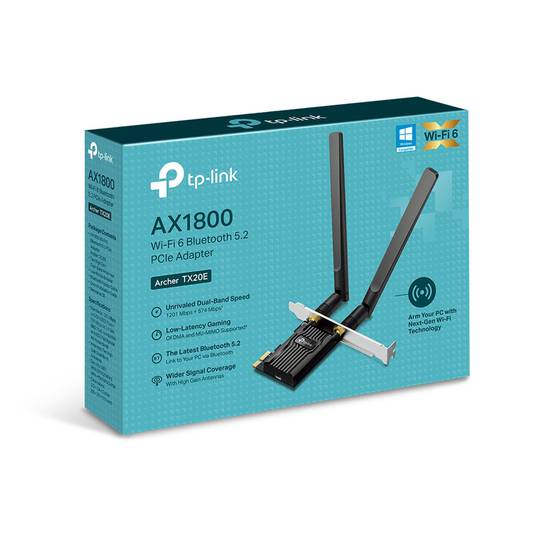 TP-Link AX1800 WiFi 6 PCI-E-Adapter mit Bluetooth 5.2