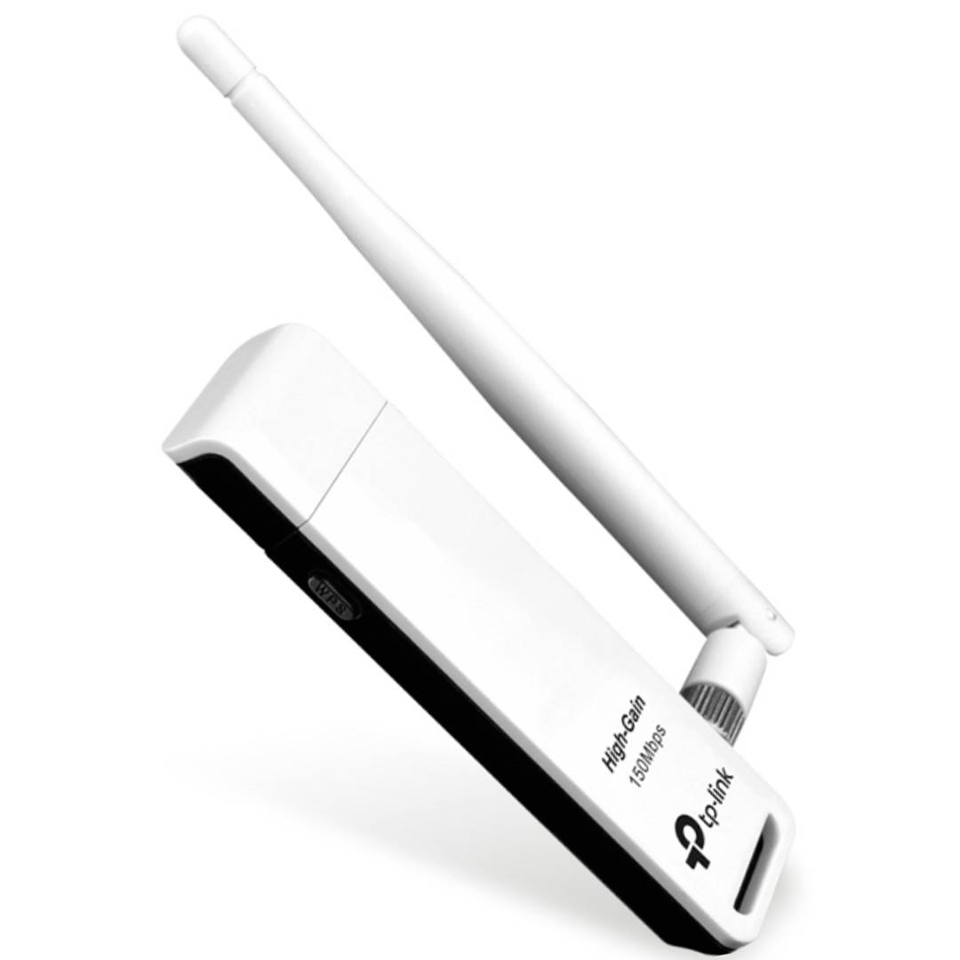 Adaptador de Red USB N150 inalámbrico de alta ssensibilidad de TP-LINK TL-WN722N
