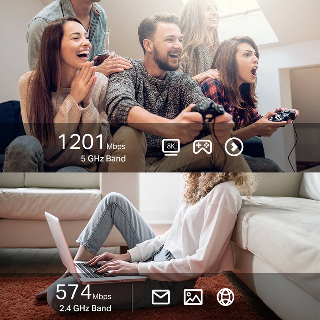 AX1800 USB wifi-adapter met twee antennes voor TP-Link Archer TX20U Plus