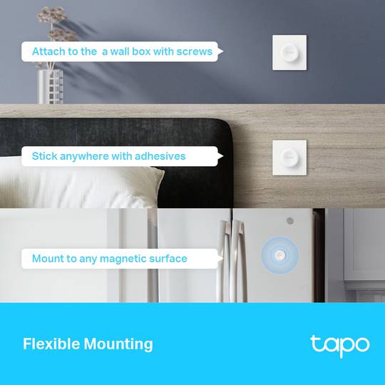 Interruptor de atenuación de 868MHz para pared EU de TP-Link Tapo S200D con sensor