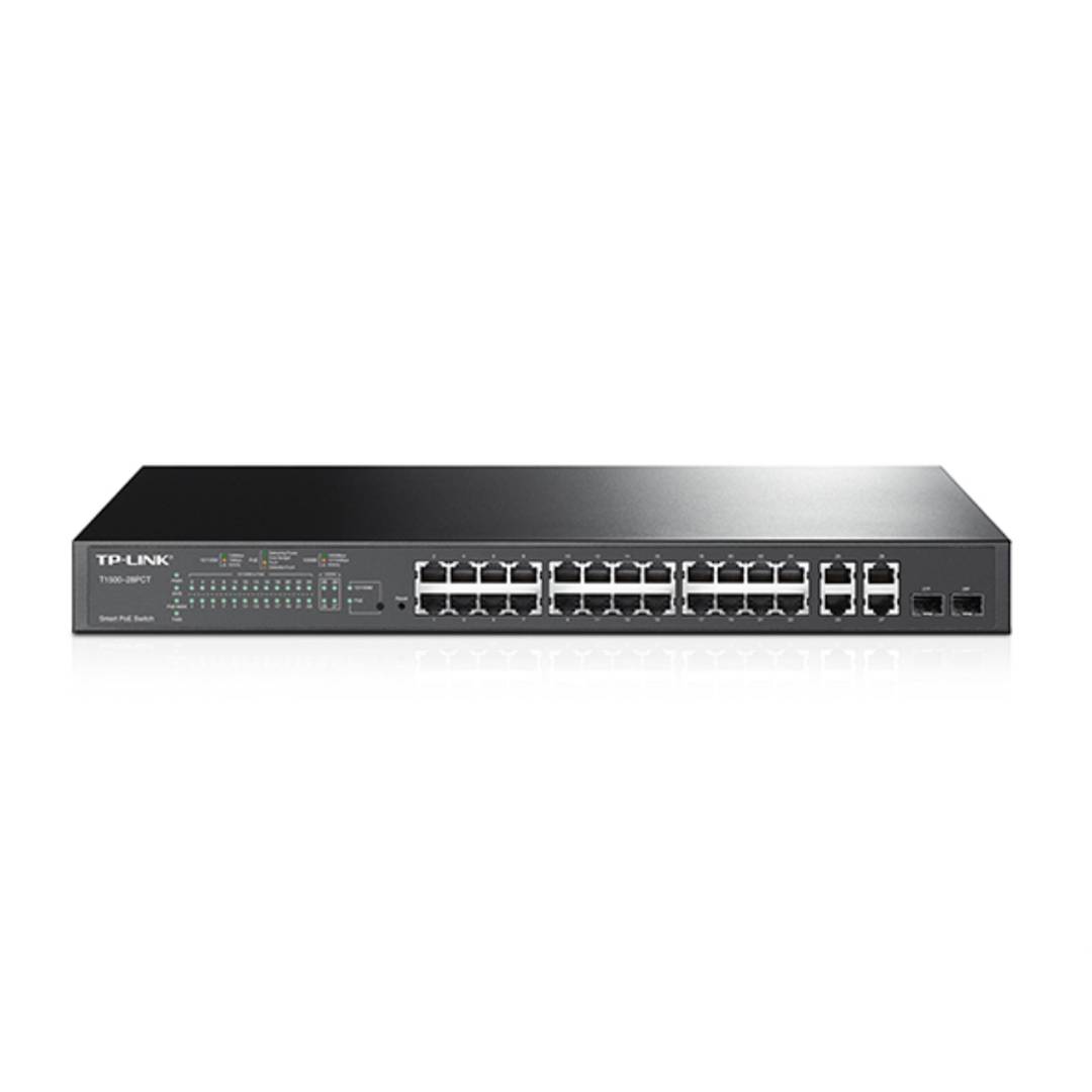 Switch con 24 puertos PoE 10/100 de TP-Link TL-SL2428P