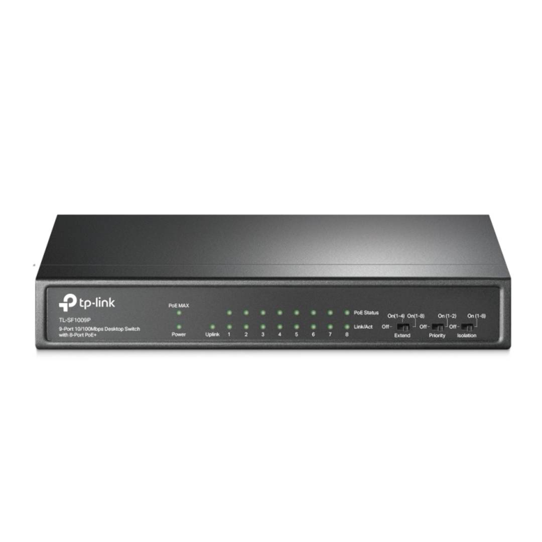 Switch de 9 ports 10/100 Mbps per a escriptori TP-Link TL-SF1009P
