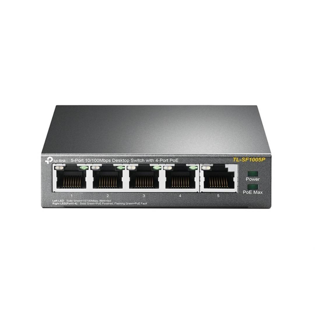 Commutateur de bureau avec 4 ports POE de TP-LINK TL-SF1005P
