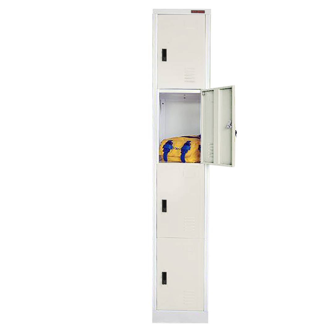 Metal locker 1 module 4 doors 300 x 1800 x 500 mm RackMatic