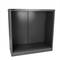 Casellario di metallo dell’ufficio con porte scorrevoli 900x900x400mm nero RackMatic