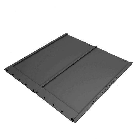 Casellario di metallo dell’ufficio con porte scorrevoli 900x900x400mm nero RackMatic