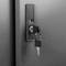 Casellario di metallo dell’ufficio con porte scorrevoli 900x900x400mm nero RackMatic
