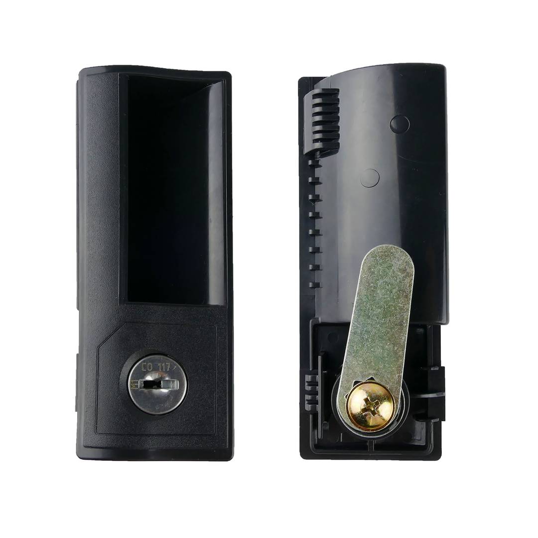 Replacement lock for locker RackMatic in black