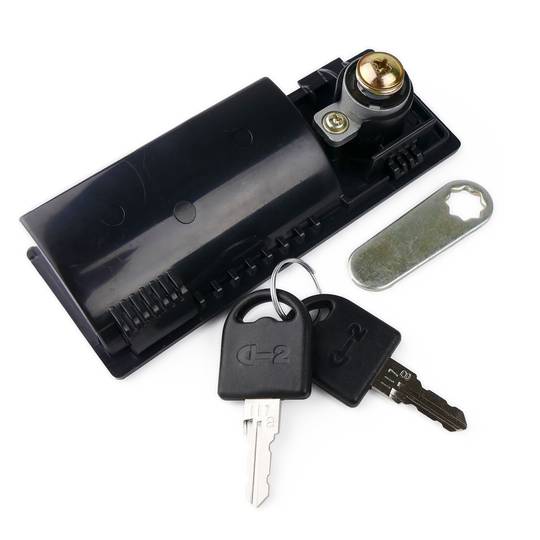 Replacement lock for locker RackMatic in black