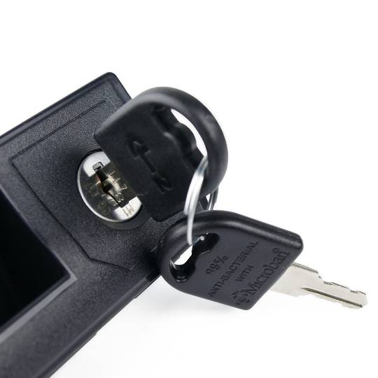 Replacement lock for locker RackMatic in black