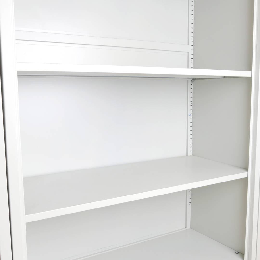 Półki metalowe do szafki biurowej 900x340 mm szare 2 sztuki