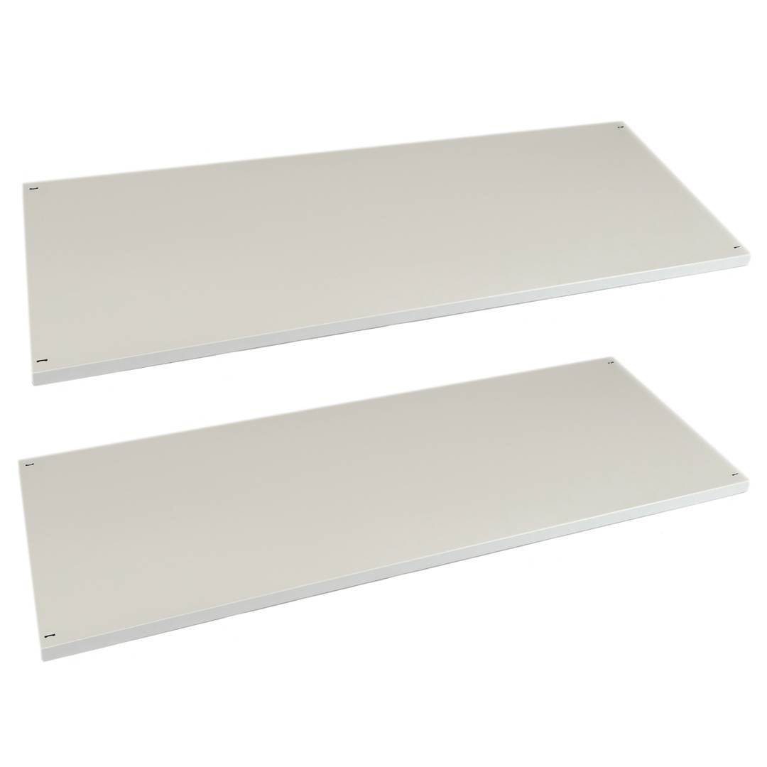 Półki metalowe do szafki biurowej 900x340 mm szare 2 sztuki