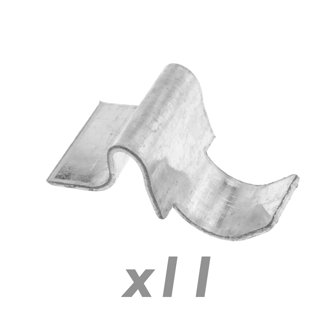 Półki metalowe do szafki biurowej 900x340 mm szare 2 sztuki