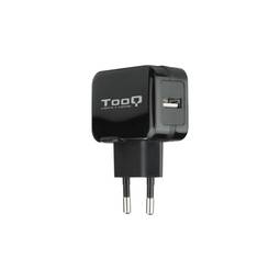 Carregador USB 5V e 2.4A cor preta TooQ TQWC-1S01