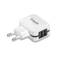 Charger with 2 USB ports 3.4A of 17W white color TooQ TQWC-11S02WT