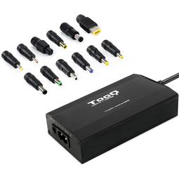 Universele oplader voor laptops en andere apparaten met 12 verwisselbare 100W DC-connectoren, zwart TooQ TQLC-100BS01M