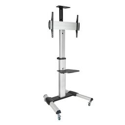 Suporte de chão TooQ para tela de 37" - 70" VESA 600x400 em alumínio prateado FS1870M-B