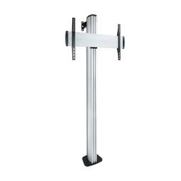 Suporte de chão fixo TooQ para ecrã VESA 600x400 de 37" - 70" em alumínio prateado FS2270M-B