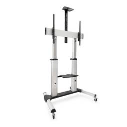 TooQ vloerstandaard voor 60" - 100" scherm VESA 1000x600 in zilver aluminium FS20300M-B