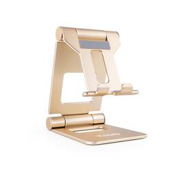 Adjustable and foldable desktop support for phone and tablet gold color TooQ PH-KEOPS-ALBA