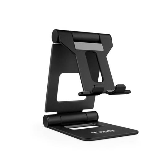 Adjustable and foldable desktop support for phone and tablet color black TooQ PH-KEOPS-NOCHE