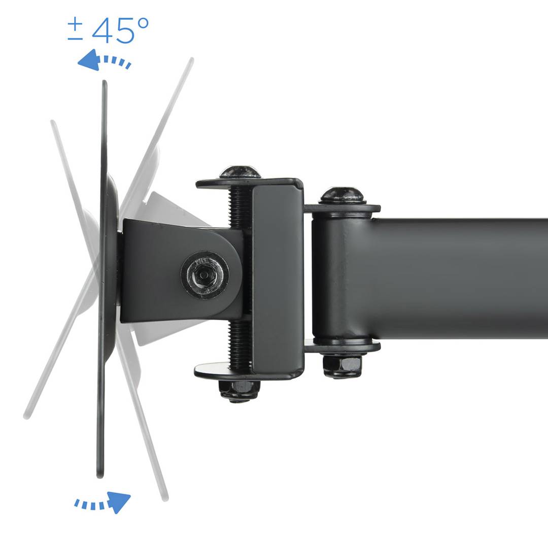 Soporte de mesa con brazos regulables para 3 pantallas hasta 27