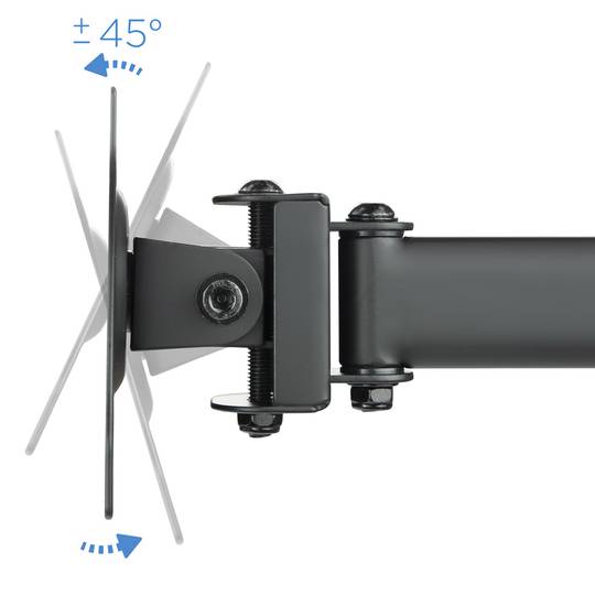 Soporte de mesa con brazos regulables para 3 pantallas hasta 27