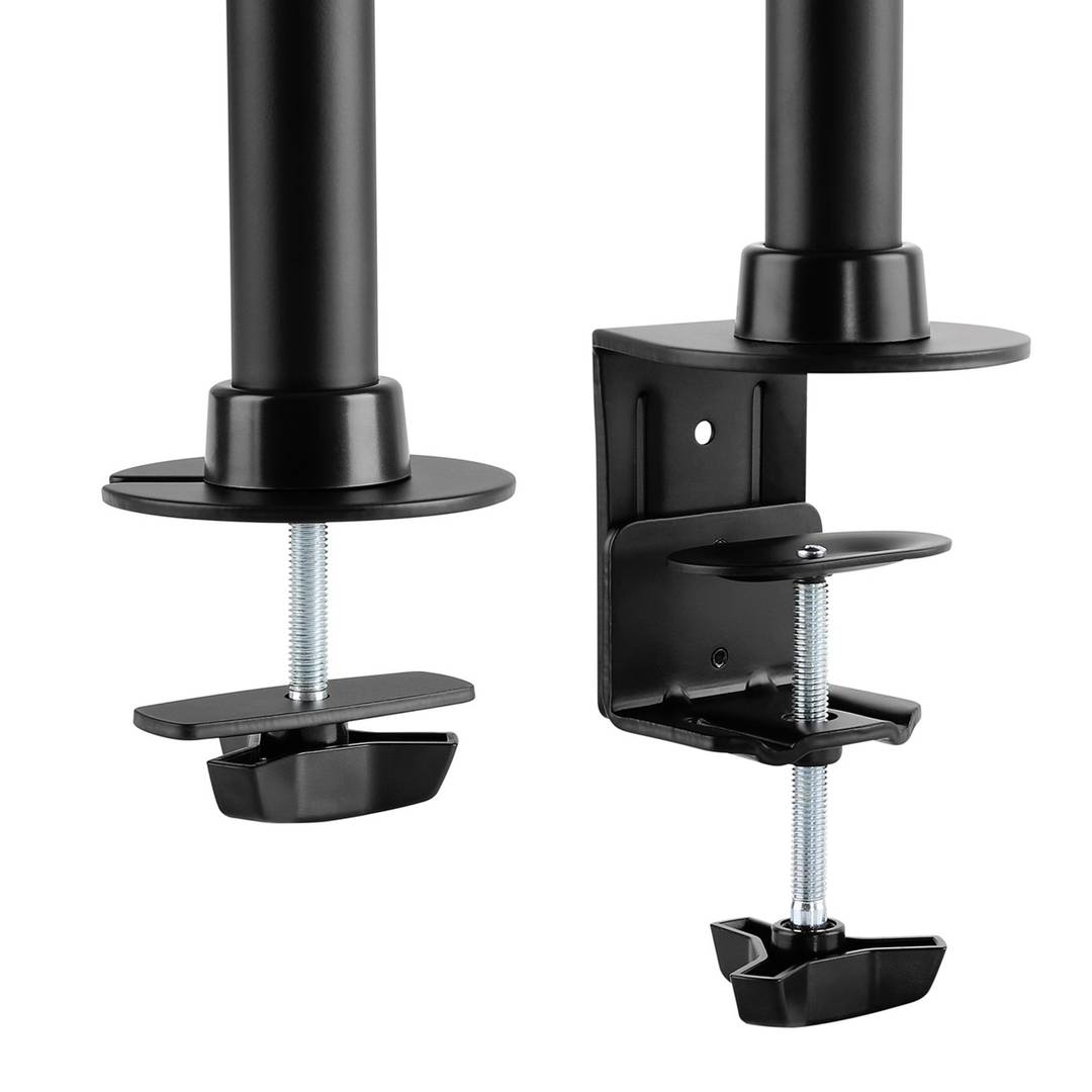 Soporte de mesa con brazos regulables para 3 pantallas hasta 27