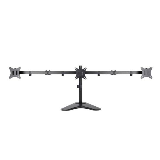 Suporte de mesa com base para 3 telas até 27