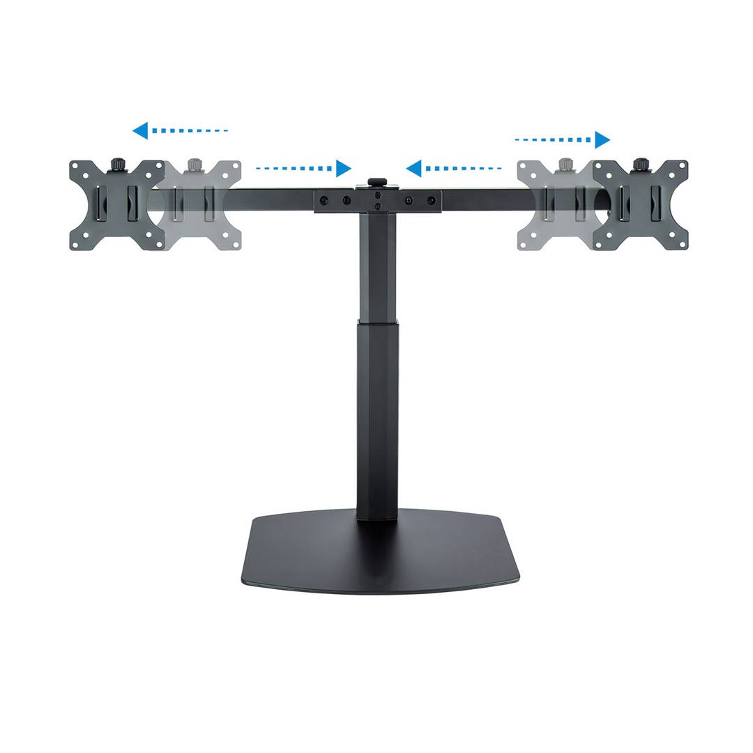 Regulowana podstawka biurkowa z podstawą na 2 ekrany do 27