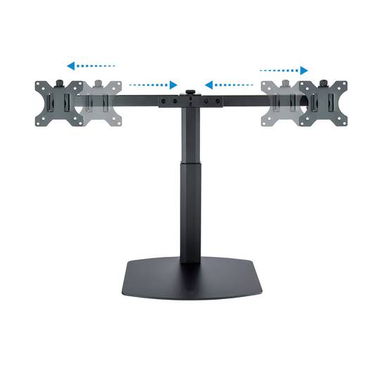 Regulowana podstawka biurkowa z podstawą na 2 ekrany do 27