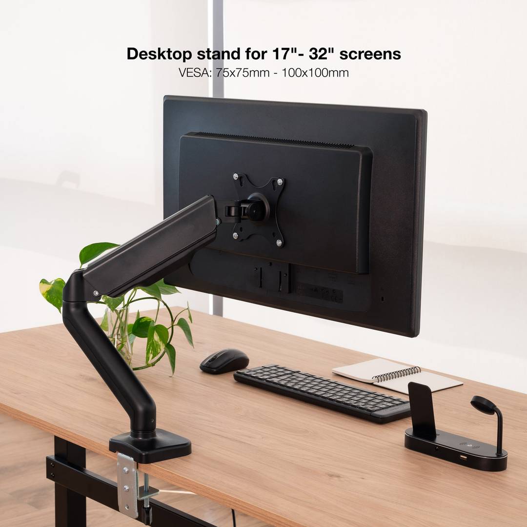 Tafelsteun met verstelbare arm voor schermen tot 32