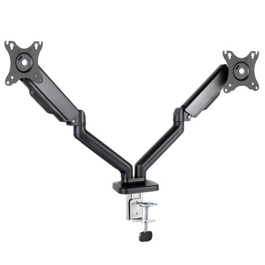 Soporte de mesa con brazos regulables para 2 pantallas hasta 32