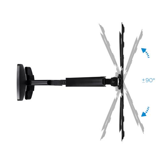 Muurbeugel met scharnierende arm voor TV-scherm van 23