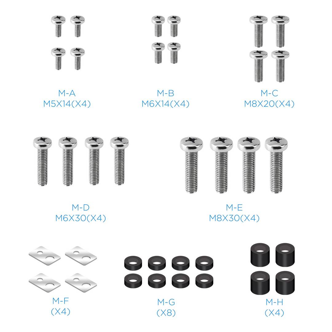Supporto a parete inclinabile per schermo TV da 37