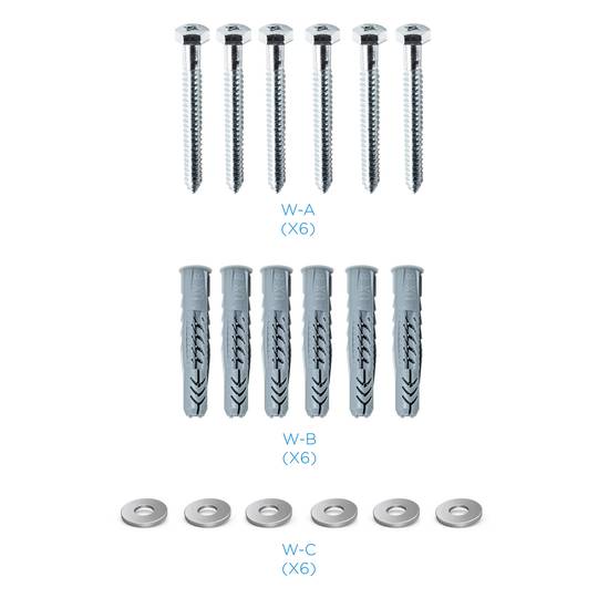 Supporto a parete inclinabile per schermo TV da 37