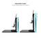 Black aluminum riser support for smartphones and tablets up to 12.9