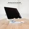 White aluminum riser support for smartphones and tablets up to 12.9
