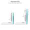 White aluminum riser support for smartphones and tablets up to 12.9