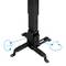 Plafondsteun met mast 13cm 43cm 65cm voor projector 20 Kg zwart