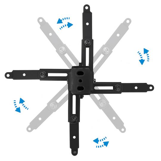 Plafondsteun met mast 13cm 43cm 65cm voor projector 20 Kg zwart