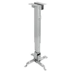 Ceiling support with mast 13cm 43cm 65cm for projector 20 Kg silver