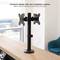 Soporte de mesa ajustable para 2 pantallas de 17