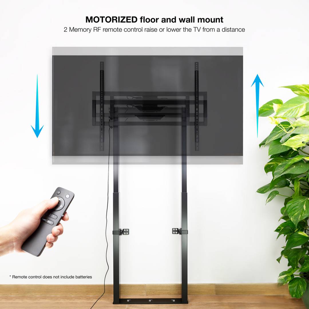 Suporte de fixação de chão e parede para TV LCD LED de ecrã plano motorizado de 55
