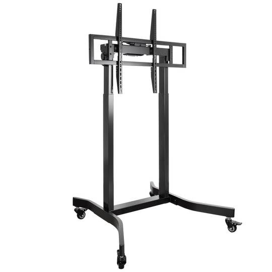 Suporte de chão com rodas para TV LCD LED de ecrã plano motorizado de 55