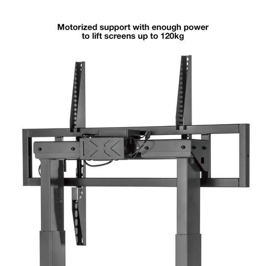 Suporte de chão com rodas para TV LCD LED de ecrã plano motorizado de 55