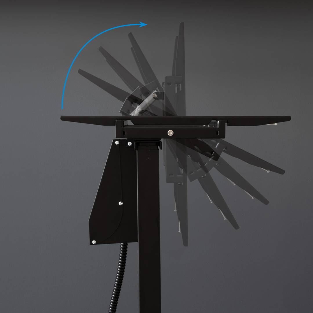 Suporte de chão com rodas para TV LCD LED de ecrã plano de 52